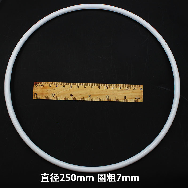 Fuente de la fábrica círculo de plástico Anillo blanco diámetro de alambre anillo plano PP Protección del Medio Ambiente nuevo material anillo Dream Catcher anillo