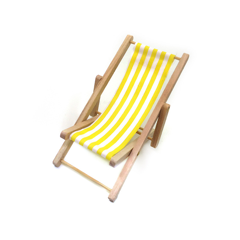 1:12 인형 집 액세서리 인형 집 미니 야외 해변 의자 모델 시뮬레이션 생활 장면