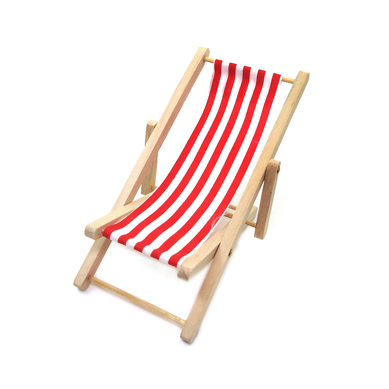 1:12 인형 집 액세서리 인형 집 미니 야외 해변 의자 모델 시뮬레이션 생활 장면