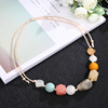 Beads, necklace, accessory, fashionable sweater, chain for key bag , European style, autumn, wholesale