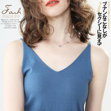 吊带背心女上衣秋2019新款小内搭西装针织无袖t恤打底衫韩版外穿
