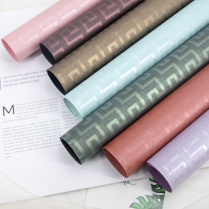 加厚窗孔纹珠光纸120g高档礼物礼品包装纸鲜花束包书皮diy手工纸