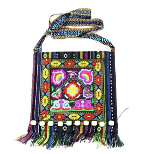 Ethnic shoulder bag one shoulder, ethnic style, with embroidery