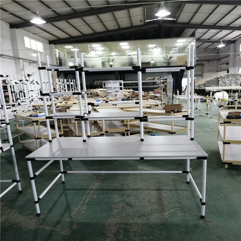 电商打包台仓库包装验货装配分拣台物流仓储精益管检验包台发货桌