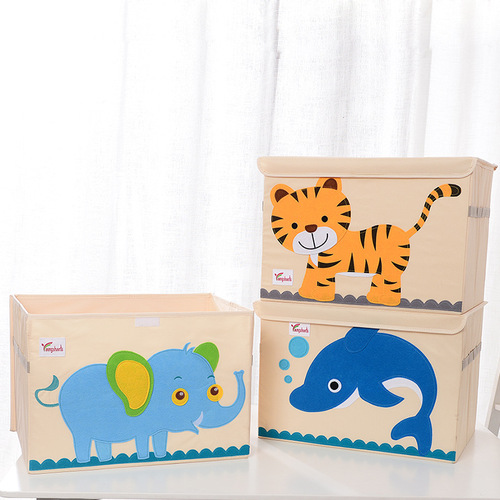 Home Oxford cloth storage box folding covered cartoon storage box clothes quilt storage box manufacturer dropshipping