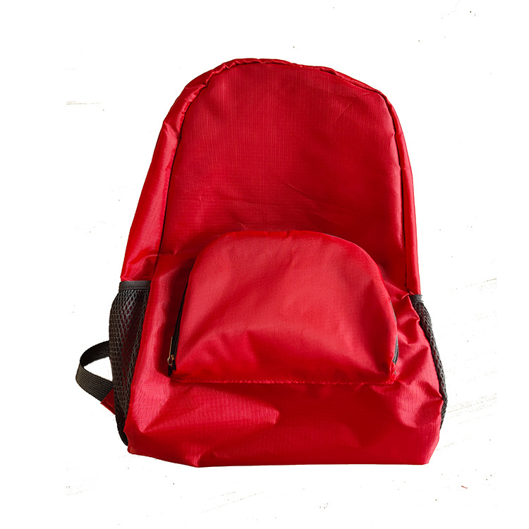 Mochila al aire libre regalo publicidad de gran capacidad ligera hombres y mujeres mochila plegable de impresión