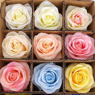 Imitation of rose head manufacturers wedding furnishing home decoration artificial big rose head simulation flowers fake flowers