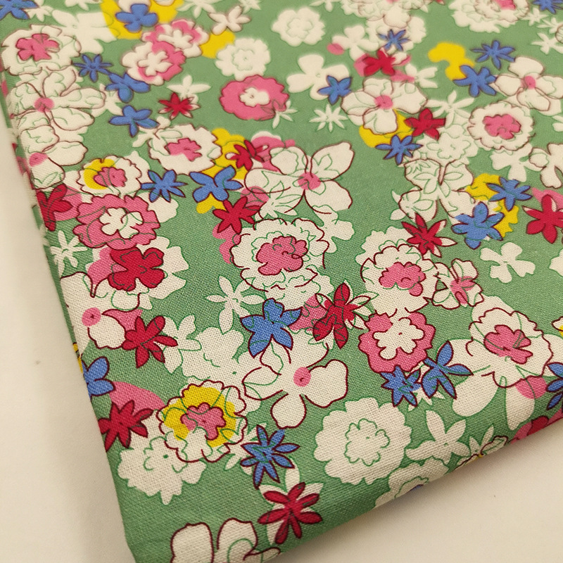 Tela de bordado hecha a mano para patchwork DIY, tela de bordado Lu, tela de bordado de moda, tela floral de algodón para punto de cruz y muñecas.