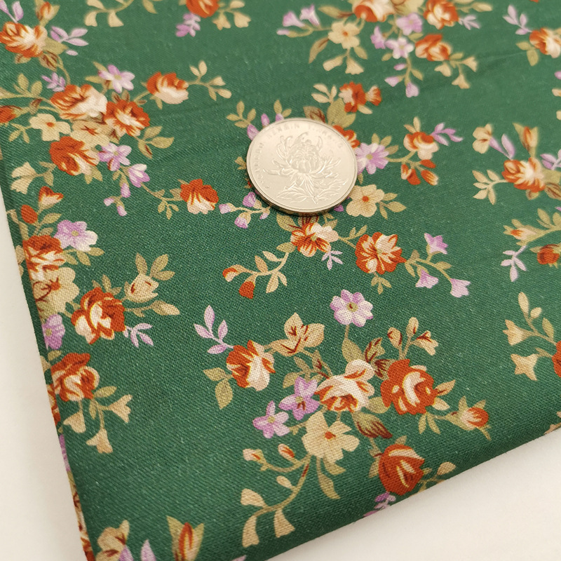 Tela de bordado hecha a mano para patchwork DIY, tela de bordado Lu, tela de bordado de moda, tela floral de algodón para punto de cruz y muñecas.