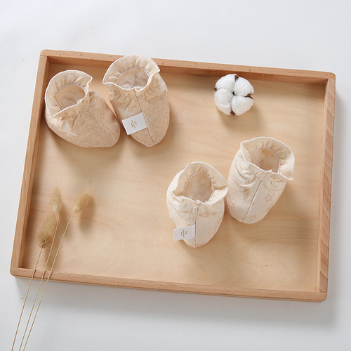 婴儿用品a类纯棉初生宝宝脚套新生儿鞋袜春秋透气吸汗婴儿护脚袜