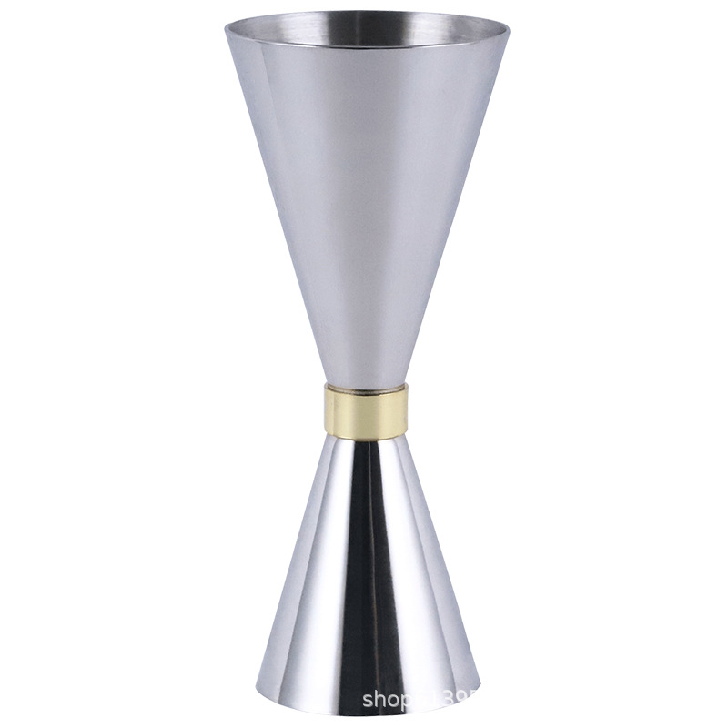 Acero inoxidable onza taza de vino dispositivo de medición cóctel taza de medición de doble cabeza 30/45/60 con escala Jigger