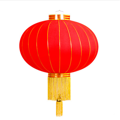 Outdoor Waterproof Red Lantern for Wedding Chinese New Year Restaurants Hotels Advertising Printing Velveteering Full Red Lantern Wholesale