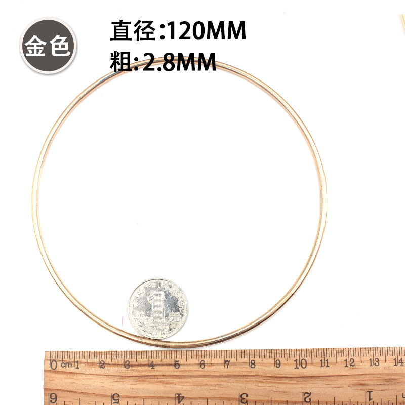 DIY Dream Catcher material hecho a mano accesorios de ropa accesorios de boda anillo de oro de hierro galvanizado anillo de hierro en stock al por mayor