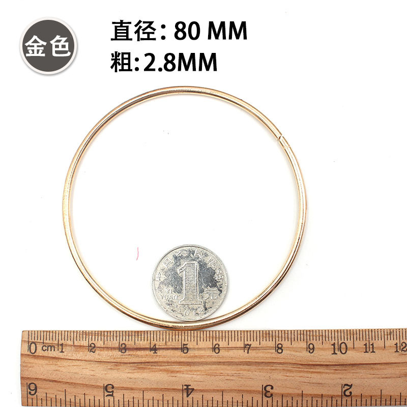 DIY Dream Catcher material hecho a mano accesorios de ropa accesorios de boda anillo de oro de hierro galvanizado anillo de hierro en stock al por mayor