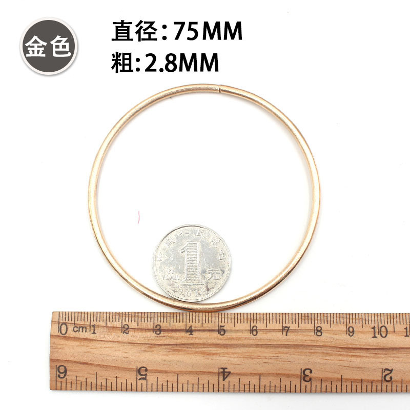 DIY Dream Catcher material hecho a mano accesorios de ropa accesorios de boda anillo de oro de hierro galvanizado anillo de hierro en stock al por mayor