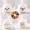 Colorful Silicon Silver Night Lights Intelligent Remote Panda pat the lights of romantic Bluetooth music atmosphere light animal customization