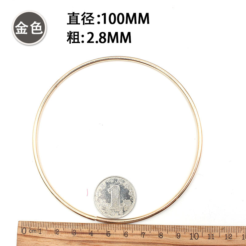 DIY Dream Catcher material hecho a mano accesorios de ropa accesorios de boda anillo de oro de hierro galvanizado anillo de hierro en stock al por mayor