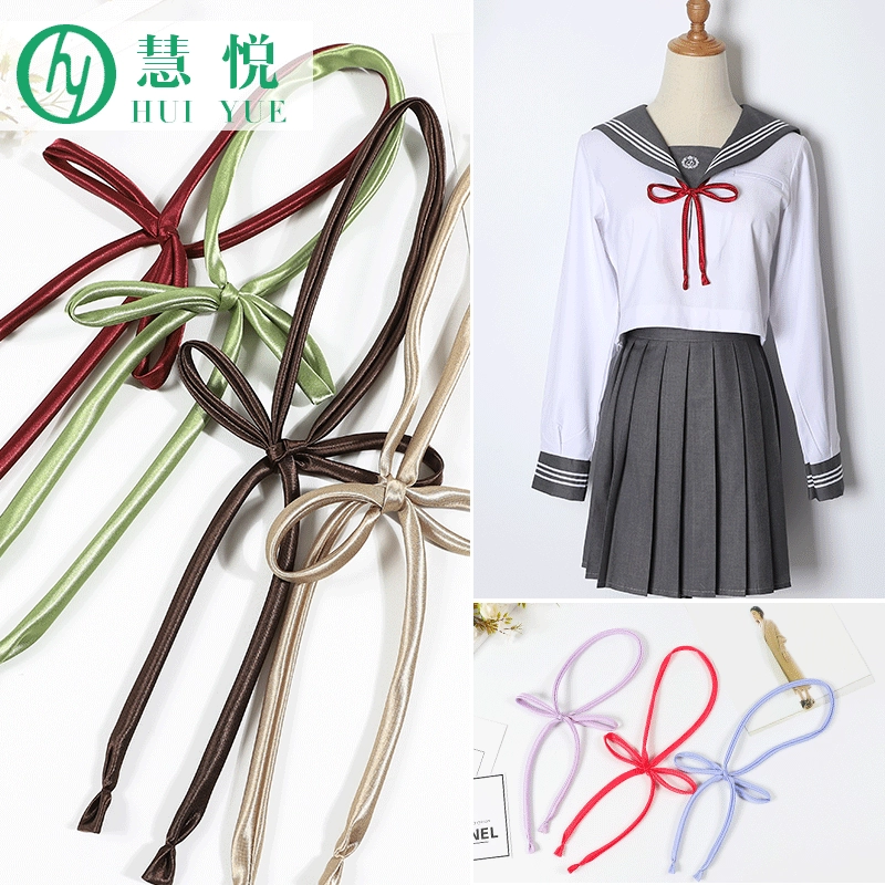 Japanese uniform, round shirt, multicoloured megaphone