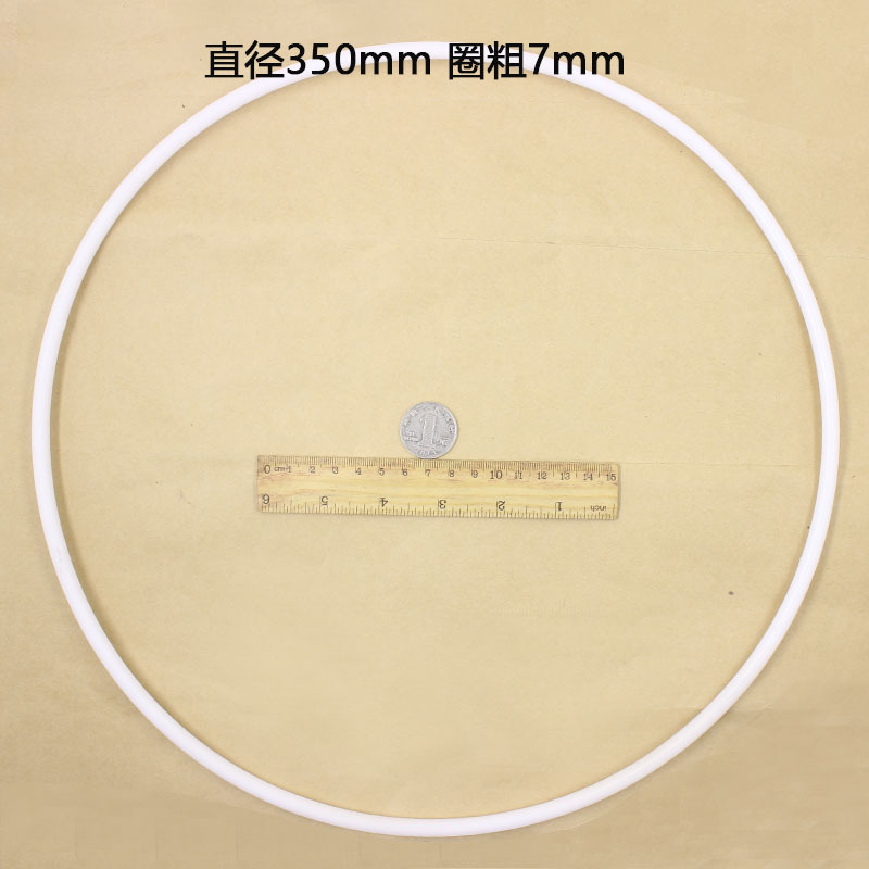 Diy boda sueño colector plástico blanco anillo diámetro del alambre PP material de protección del medio ambiente 50-350mm