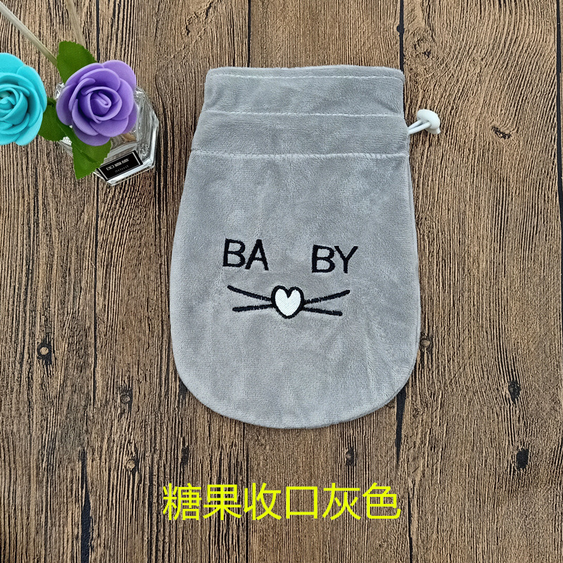 Nuevo creativo lindo cubierta de tela de terciopelo fresco bolsa de agua caliente de riego de inyección de agua bolsa de agua caliente mano del estudiante bolso de inyección de agua caliente