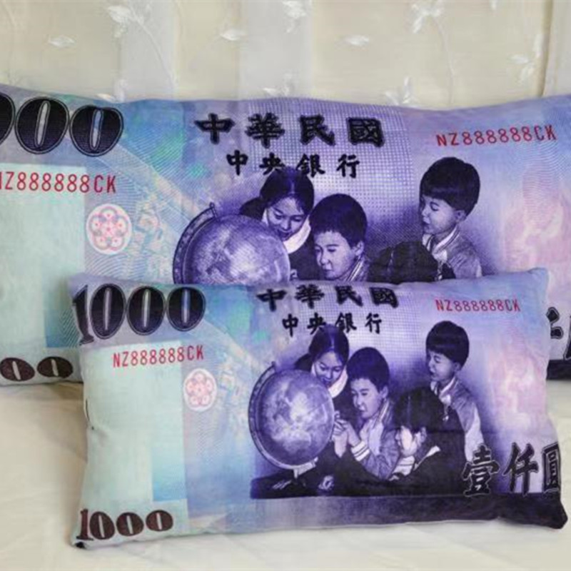 NT dollar pillow thousand dollars us dollar sofa cushion pillow towel bath towel floor mat