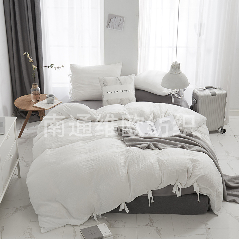 Weiou matras rumah lintas batas Amazon ebay dicuci katun renda kerajinan seprai tiga potong