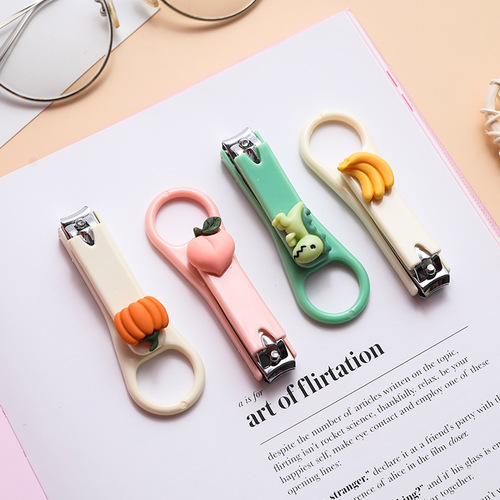 Creative Cartoon Nail Clipper Cute Student Nail Scissors Stainless Steel Nail Clipper Small Gift Portable Small Nail Clipper