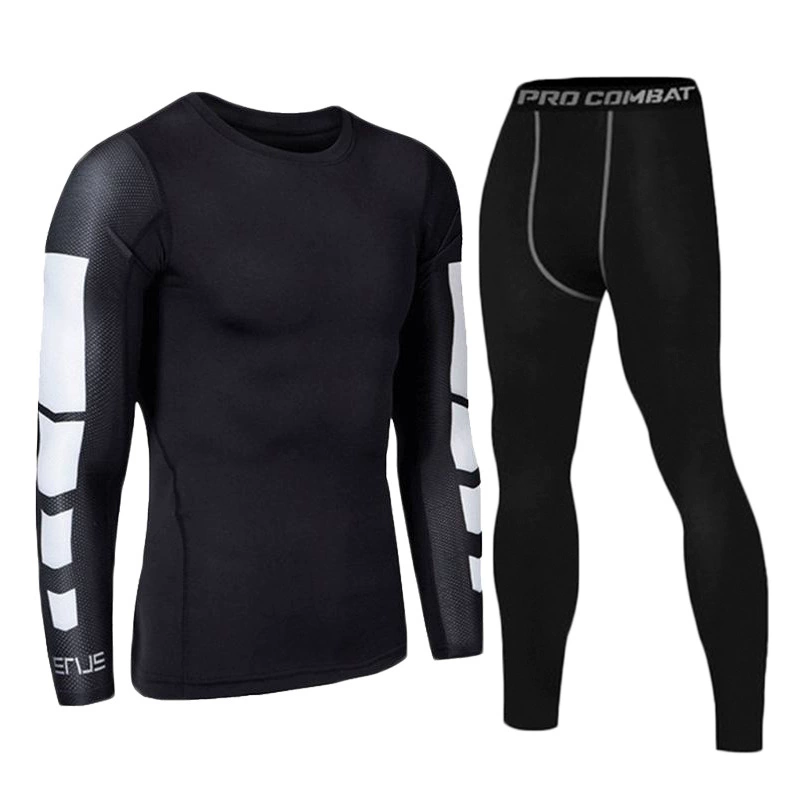 Мужской спортивный набор быстрого высушивания для зала, slim fit