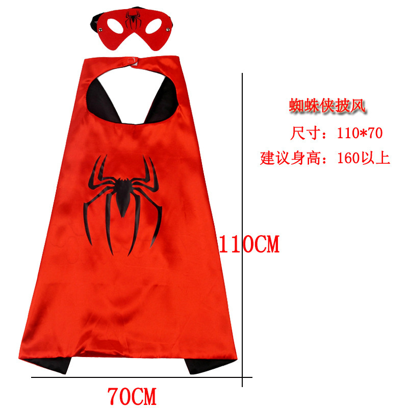 Spider-Man capa brillante máscara de Halloween niños dibujos animados juguete anime lanzador guantes reloj traje