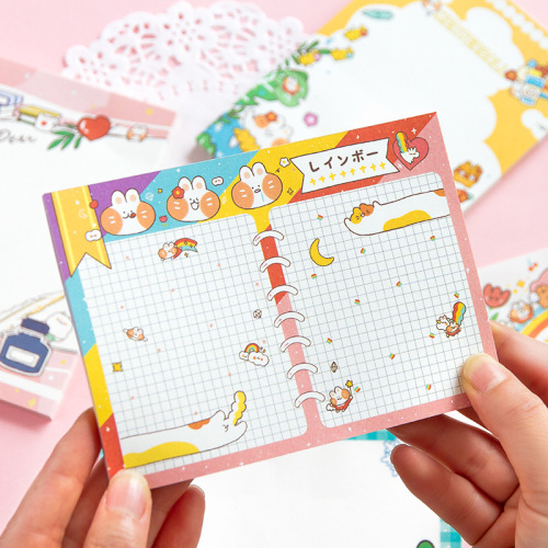 Message Nico Meow Memo Pad Large Cartoon Removable Message Pad Note Memo Note Paper 50 Pieces 16 Styles