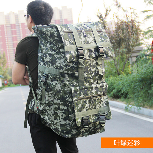 120L military enthusiast backpack for men, large-capacity hiking outdoor backpack, travel climbing double shoulder bag, waterproof travel luggage bag
