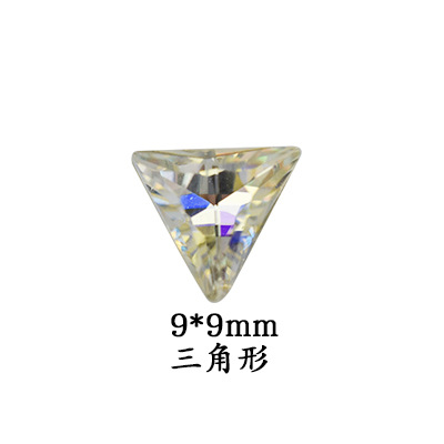 Explosión flash manicure punta inferior láser taladro de forma ab color fantasma K9 pegatinas de uñas de vidrio para usar joyas de manicure al por mayor