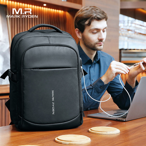 Mark Ryden cross-border computer backpack men's 16-inch business travel backpack Oxford cloth water-repellent school bag