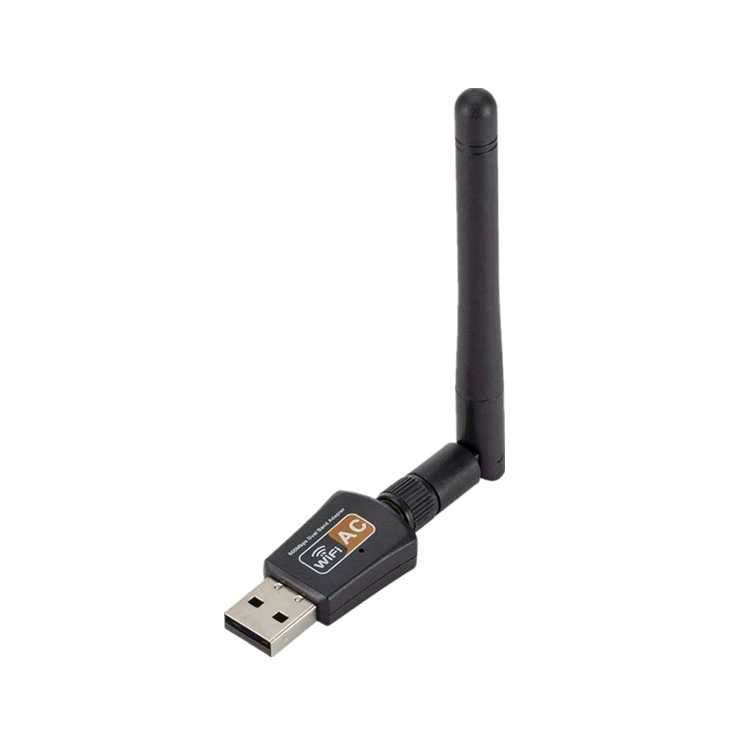 USB беспроводной сетевой адаптер двухдиапазонный 600M мини двойной Wi‑Fi приёмник 2.4G/5.8G беспроводной передатчик внешний