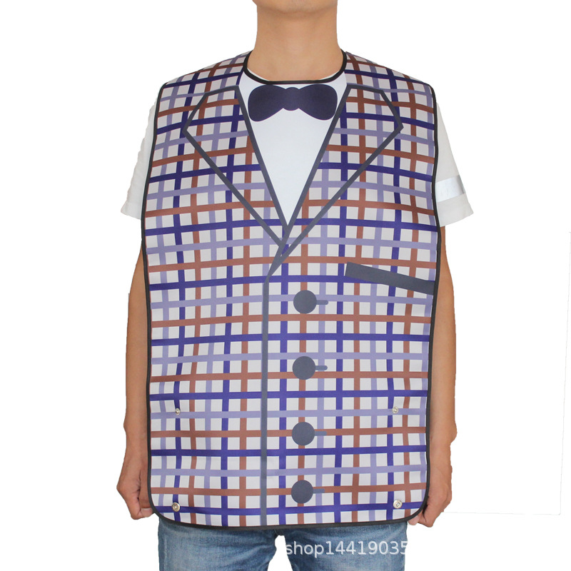 Adultos babero para los ancianos de doble capa de impresión a prueba de agua suministros de edad avanzada fabricante en stock