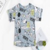 Summer children's cotton T-shirt suitable for men and women girl's, with short sleeve