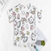 Summer children's cotton T-shirt suitable for men and women girl's, with short sleeve