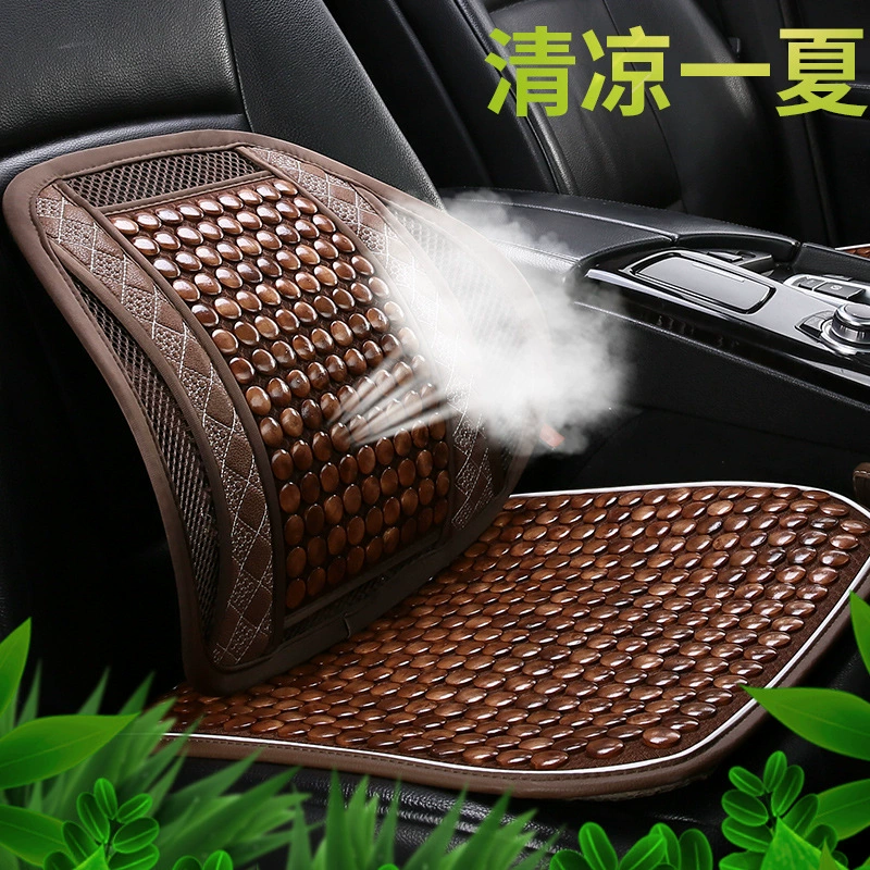 Оптовая продажа CZX деревянные бусины маленькие квадратные подушки талии автомобильное сиденье Подушка офисный стул Подушка спинка летние прохладные товары для интерьера