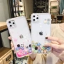 全包液体iphone11pro闪粉手机壳