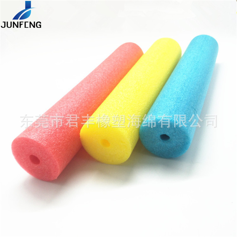 高密度加硬 epe实心墙贴彩色棒 EPE游泳浮力棒 火箭筒玩具