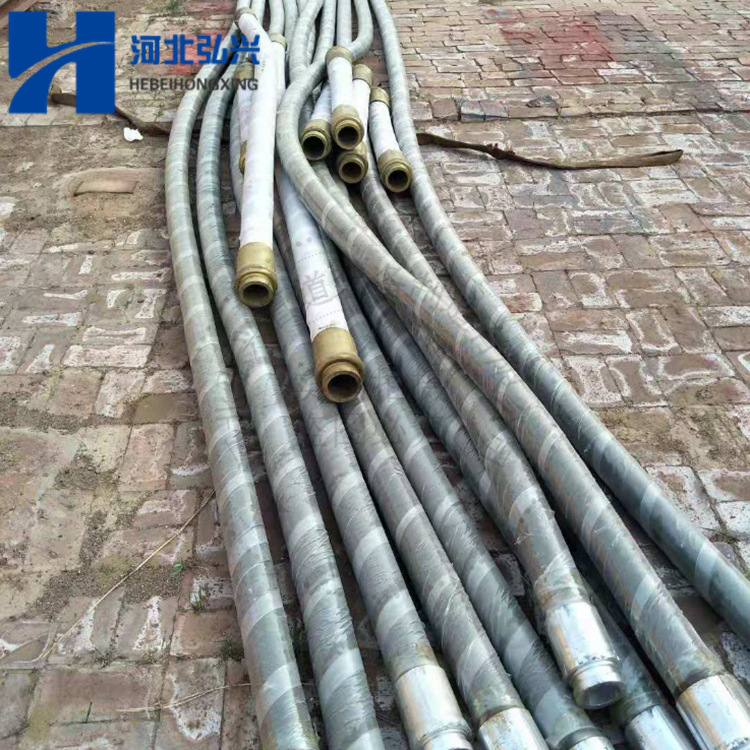 DN76钢丝缠绕砂浆泵软管 细石砂浆输送胶管