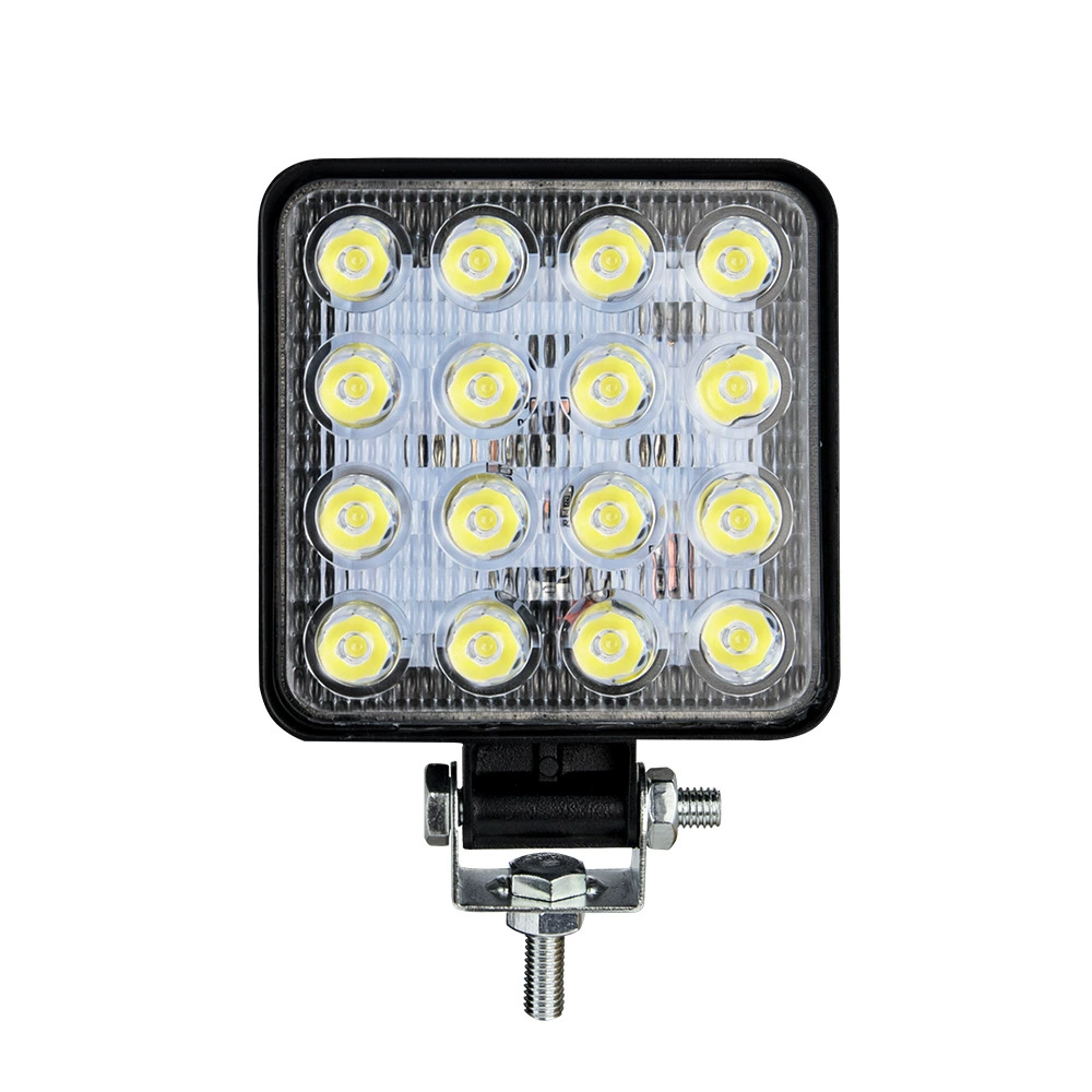DXZ LED work square auxiliary modified lights, socket, lantern, 4inch, 48W