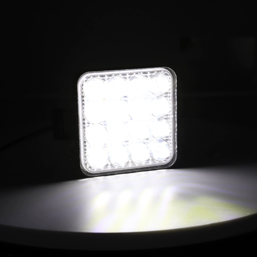 DXZ LED work square auxiliary modified lights, socket, lantern, 4inch, 48W