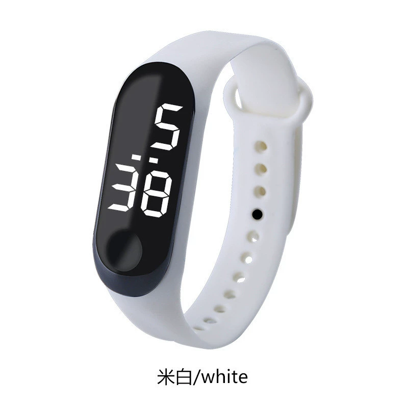 Electronic watch, waterproof, simple elegant leisure design, lightweight, multiple colors
