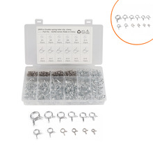 跨境电商285只盒装-燃油双线弹簧管夹/双线软管水管卡箍/Φ5-Φ18