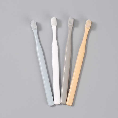 Macaron Japanese Muji 4 pieces of good quality toothbrushes, adult small head soft bristle toothbrushes, 4 pieces, family size toothbrushes