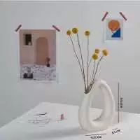 Ceramic fresh modern white decorations for living room, home decor