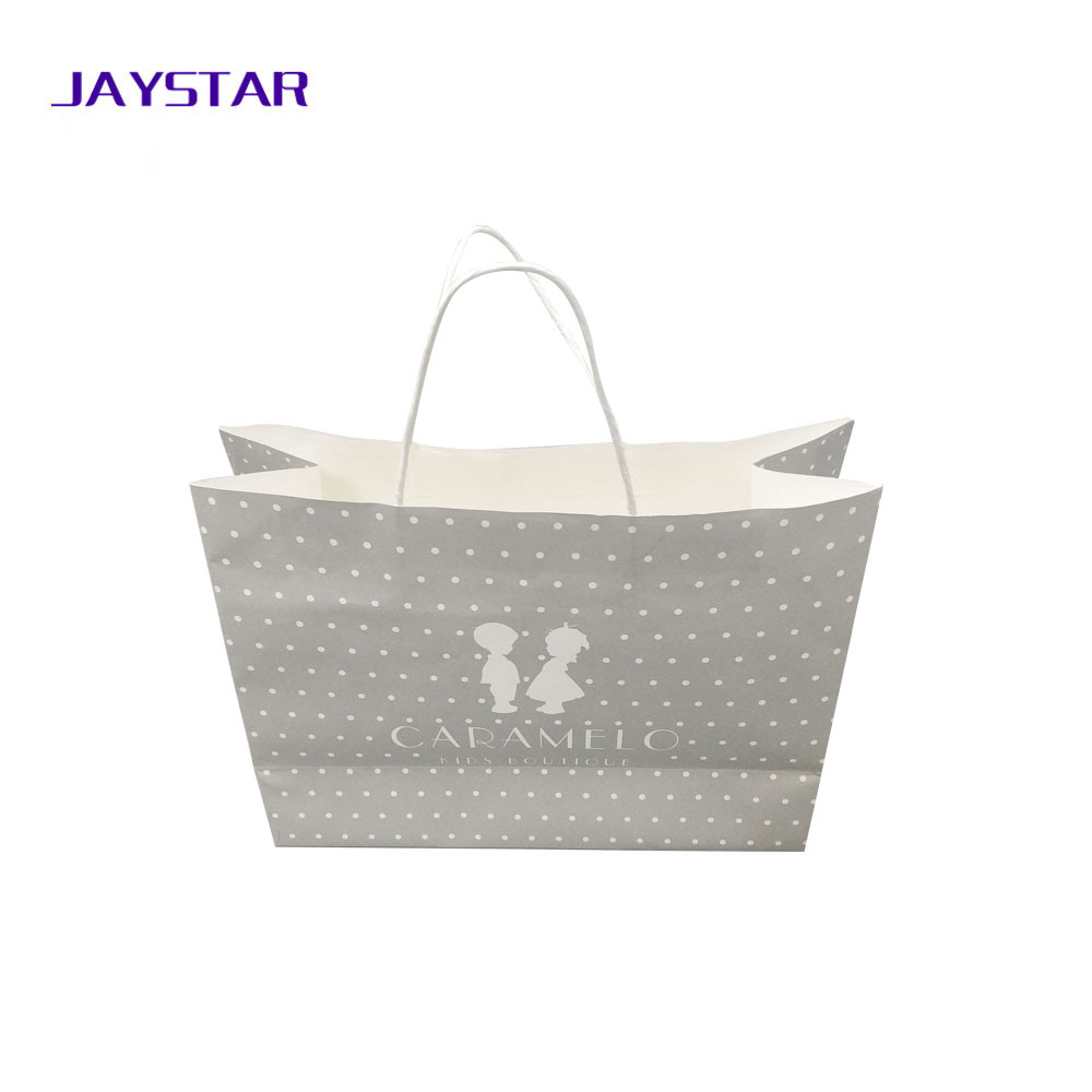 厂家专业设计牛皮纸袋手提袋卡通手提袋购物袋服饰购物袋 吉顺达