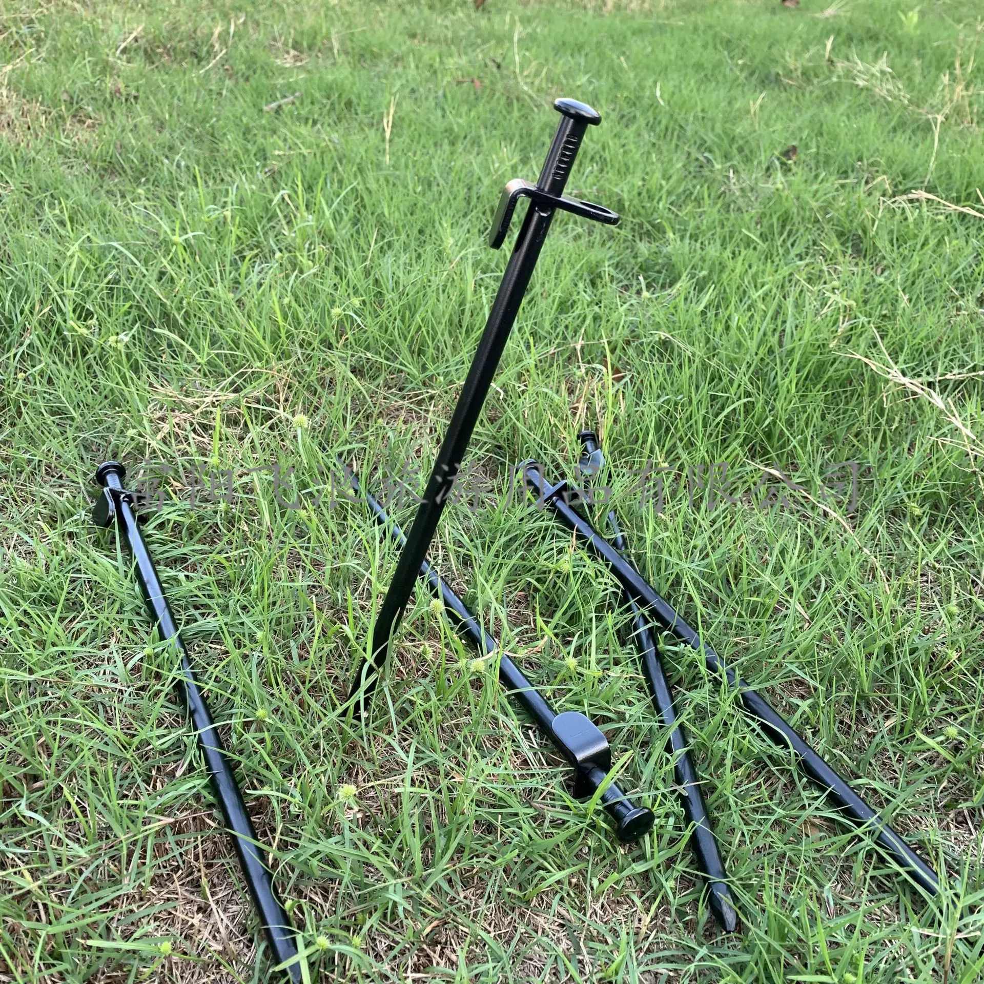 批发户外帐篷钉20/30/40CM黑色钢铁地钉登山野营配件雪地草坪钢钉