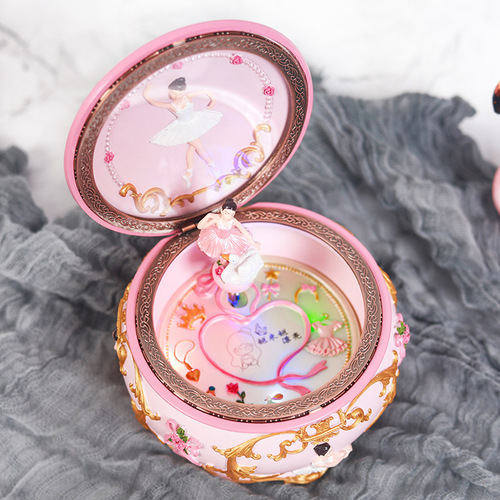 Ballet Music Box Rotating Dancing Girl Music Box Sky City Creative Birthday Gift for Children Christmas